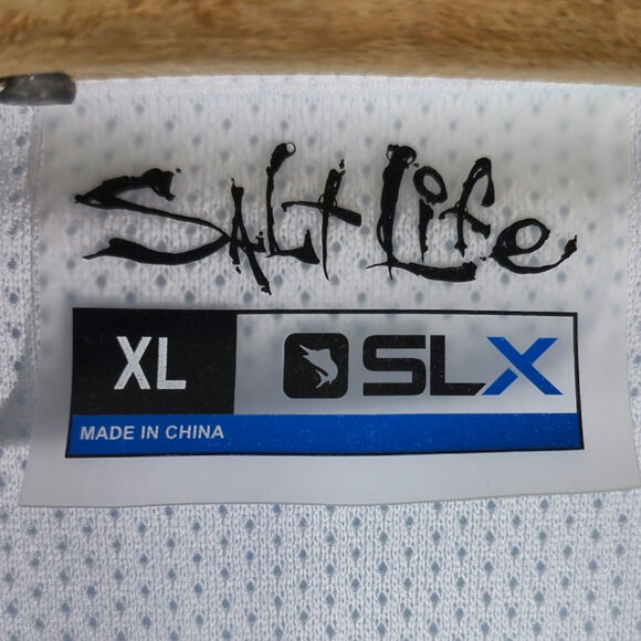 SALT LIFE SLX Vented LongSleeve Button Up Fishing Shirt Mens Size XL - Picture 6 of 12